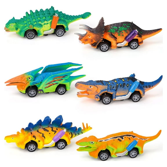 Dikence Dinosaur Toys for Boys-Dinosaur Gifts for 3 4 5 6 Year Olds Boys Girls Easter Gifts for Kids Age 3 4 5 6 Kids Toys Boys Monster Truck Toys Cars Birthday Gifts for 3-7 Year Children