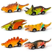 Toys for 3 Year Old Boys Girls-Dinosaur Toys for Kids Monster Truck Toys Cars for 3 4 5 6 Year Old Boys Toys Birthday Gifts for Boy Car Toys Age 3-6 Toddler Monster Toy for Kids' Play Vehicles