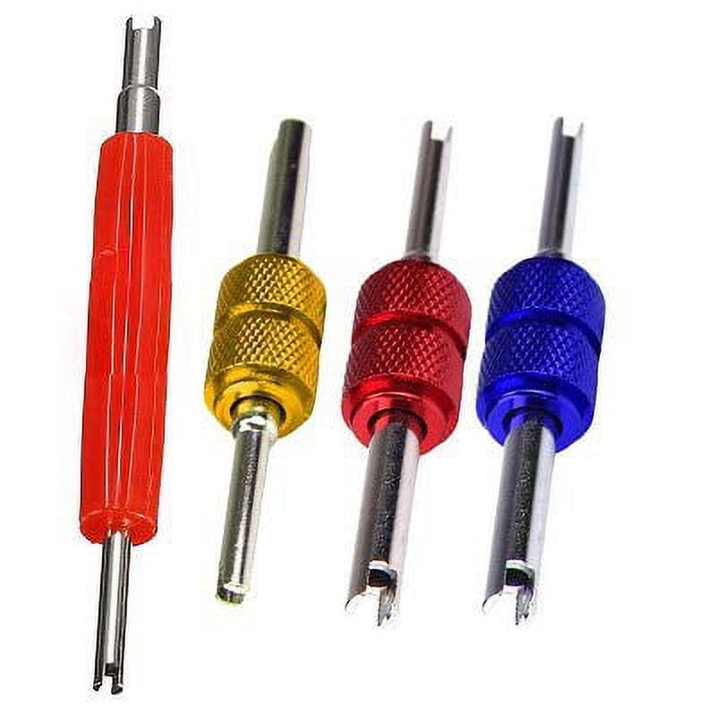 8-Piece A/C Schrader Valve Core Remover Tool Set – Dual Size For R12 & R134a – HVAC Tire Valve