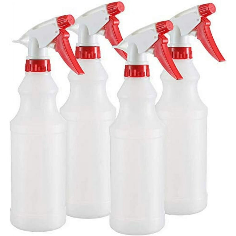 MR.SIGA 16 oz Empty Plastic Spray Bottles for Cleaning Solutions, Heavy Duty Household Reusable Spray Bottles with Measurements and Adjustable Leak