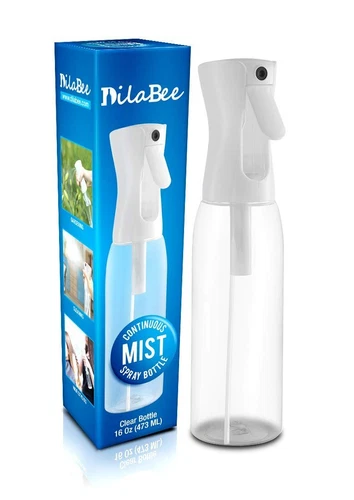 Dilabee Continuous Mist Empty Spray Bottle For Hair - Salon Quality 360 Water...