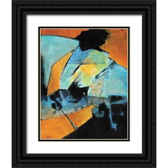 Dilbeck, Nikki 12x14 Black Ornate Wood Framed with Double Matting Museum Art Print Titled - Structure II