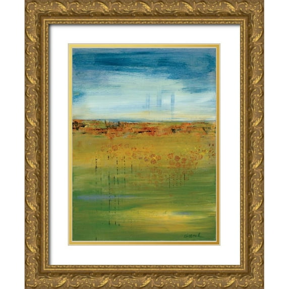 Dilbeck, Nikki 14x18 Gold Ornate Wood Framed with Double Matting Museum Art Print Titled - Earth:Sky