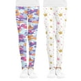 thumbnail image 1 of Diliba Toddlers Girls Leggings Soft Comfortable Pants Kids Classic Pants 2-Pack 6-7T, 1 of 7