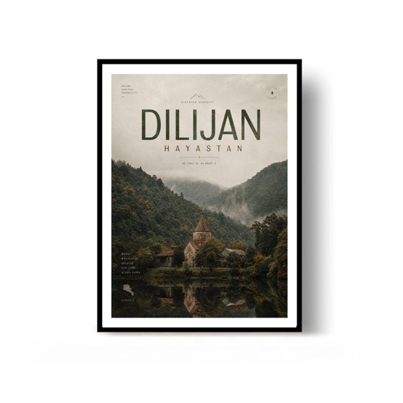 Dilijan Travel Print Armenia Wall Decor