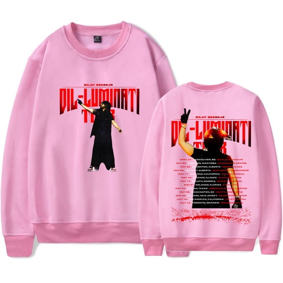 Diljit Dosanjh 2024 Dil-Luminati Tour Merch Crewneck Sweatshirts Winter Women Men Fashion Streetwear