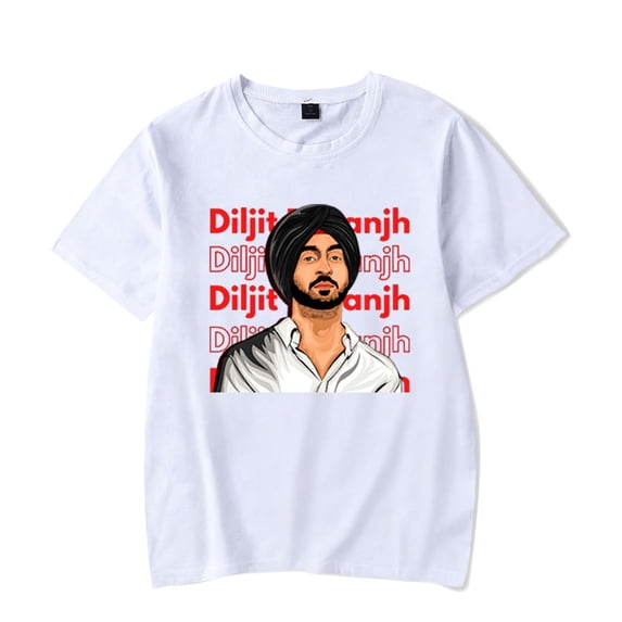 Diljit Dosanjh Cosplay T-shirt Hip Hop Short Sleeve Tops Harajuku Tee Men Women Shirt