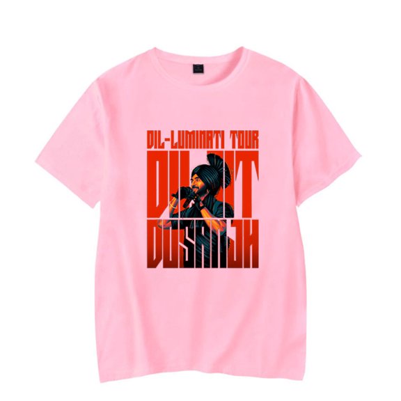 Diljit Dosanjh Dil-Luminati Tour 2024 T-shirt Women Men Short Sleeve Casual Tee Shirt