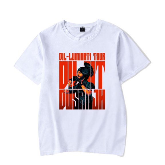 Diljit Dosanjh Dil-Luminati Tour 2024 T-shirt Women Men Short Sleeve Casual Tee Shirt