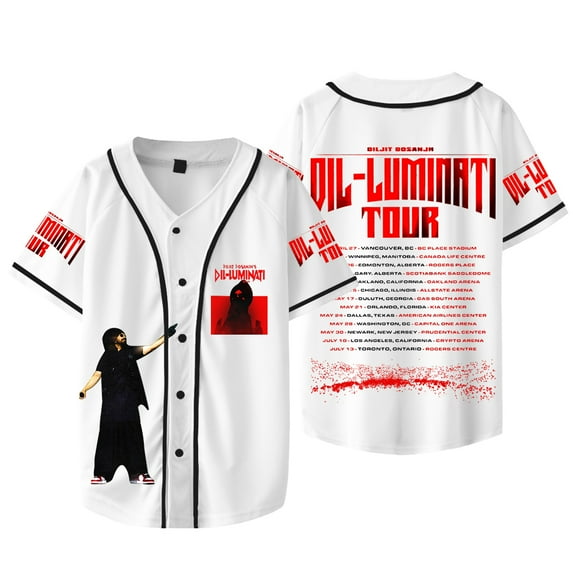 Diljit Dosanjh Dil-Luminati Tour Merch Jersey Summer Women Men Fashion Casual Short Sleeve T-shirts