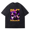 thumbnail image 1 of Diljit Dosanjh Dil-Luminati Tour Merch Vintage Wash T-Shirts Summer Women Men Fashion Streetwear Tee, 1 of 5