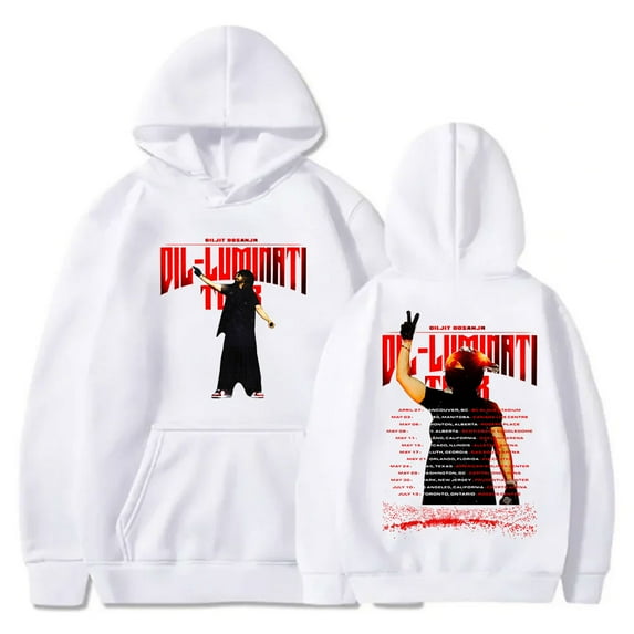 Diljit Dosanjh Logo Hoodies Dil-Luminati Tour Hooded Sweatshirts Women Men Fashion Streetwear