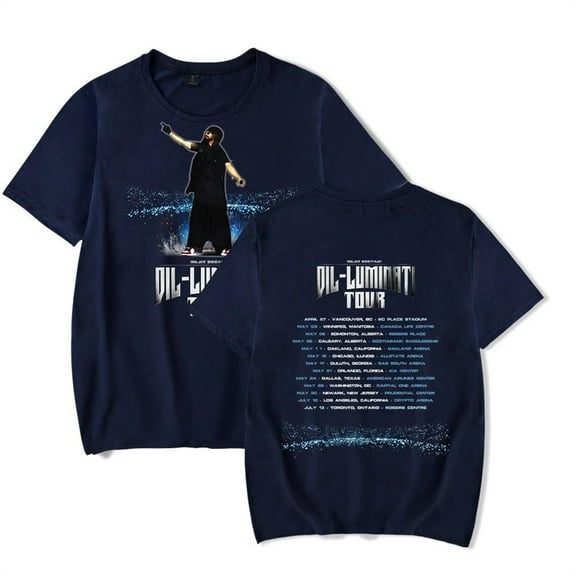 Diljit Dosanjh Merch T-shirt Dil-Luminati Tour 2024 Women Men Crewneck Short Sleeve Fashion Tee