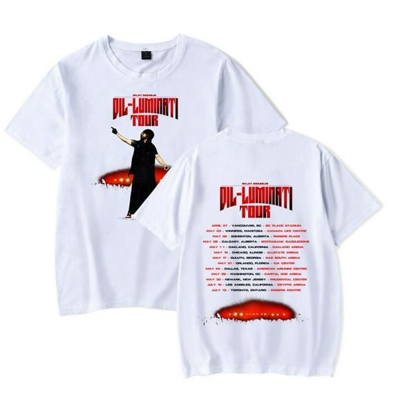 Diljit Dosanjh T-shirt Dil-Luminati Tour Merch Women Men Crewneck Short Sleeve Fashion Tee