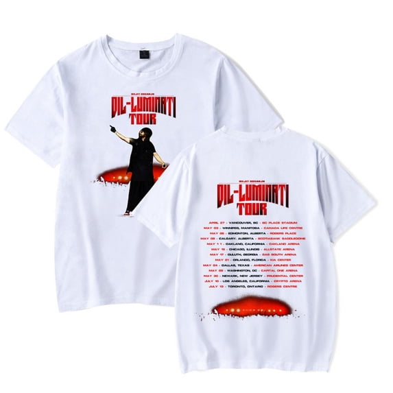 Diljit Dosanjh T-shirt Dil-Luminati Tour Merch Women Men Crewneck Short Sleeve Fashion Tee