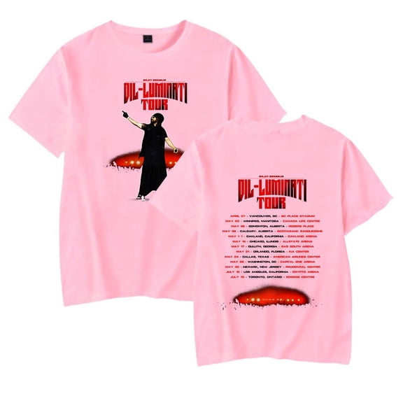 Diljit Dosanjh T-shirt Dil-Luminati Tour Merch Women Men Crewneck Short Sleeve Fashion Tee