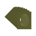 thumbnail image 1 of Dill Acid Free 6x7.5 Oval Picture Frame Mat with White Core Bevel Cut for 3x5 Pictures - Fits 6x7.5, 1 of 3