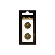 Dill Buttons 18mm 2pc 2 Hole Beige