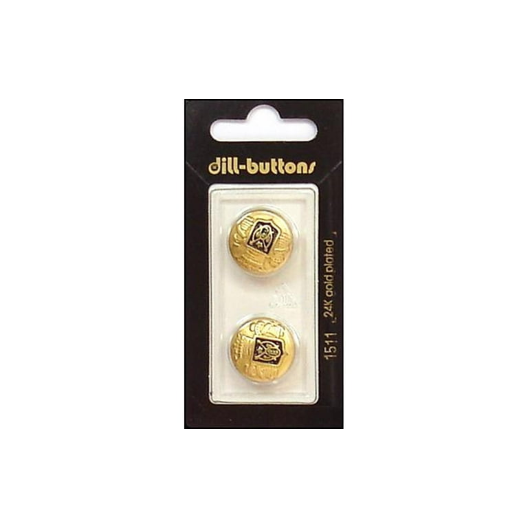 Button Cover 18mm Gold Plated (1-Pc)