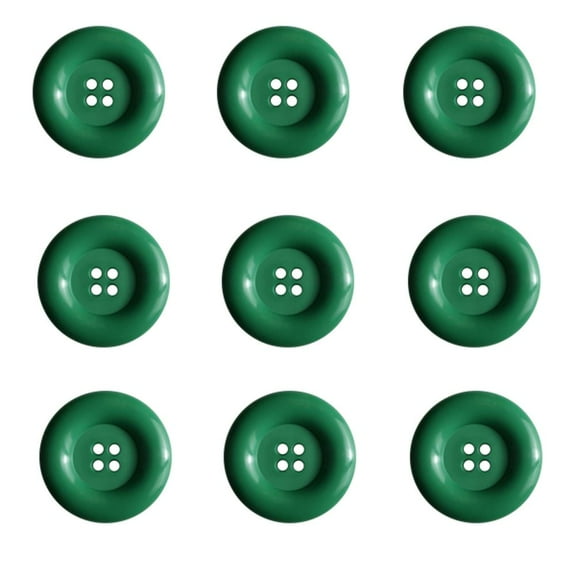 Dill Buttons 4 Hole 1.5 " Medium Button - Light Green (20/Pack)