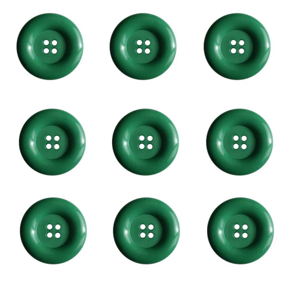 Dill Buttons 4 Hole 2 " Large Button - Light Green (20/Pack)