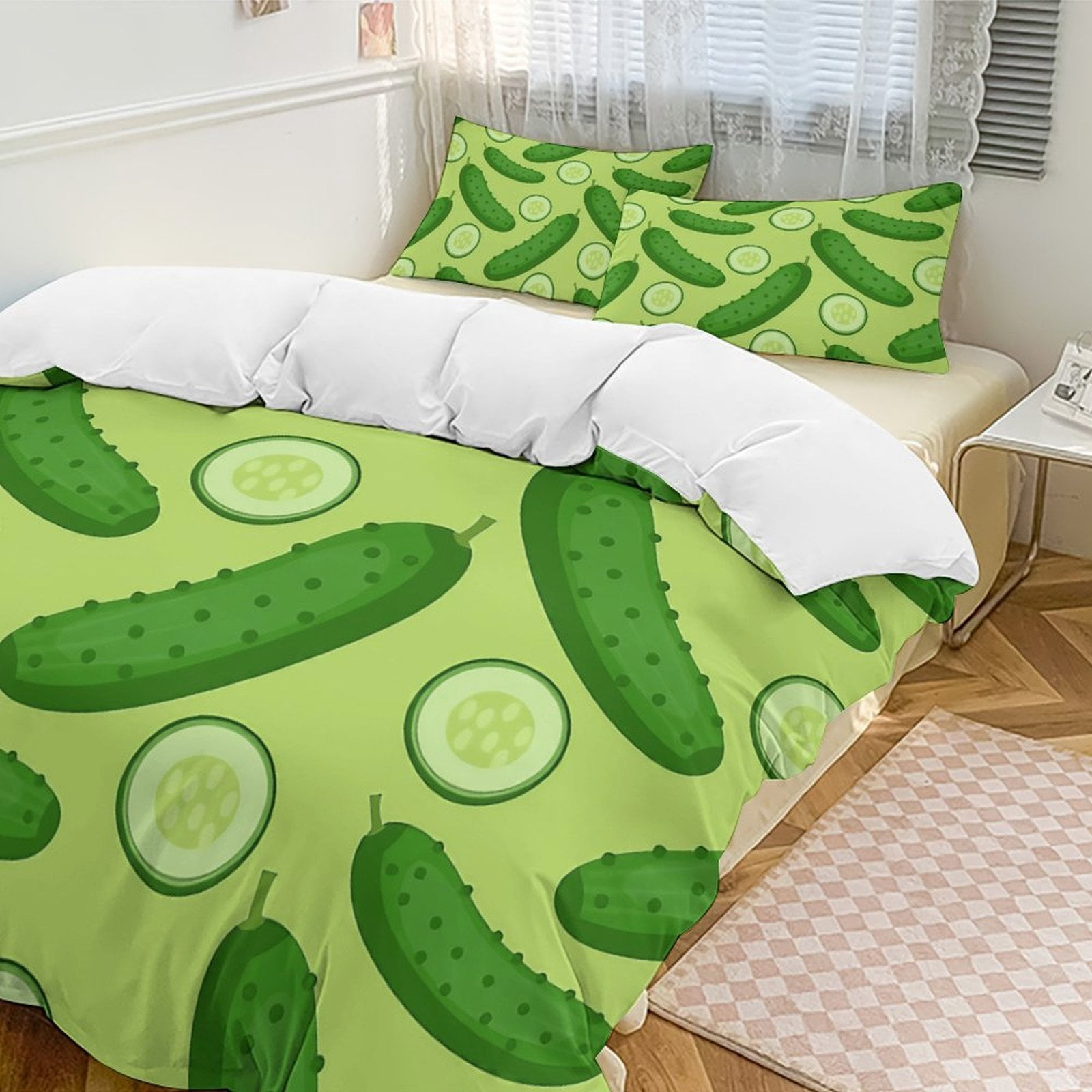 Dill Pickles Set Duvet Cover Bedding Set Duvet Cover Polyester Quilt Cover for Twin Size