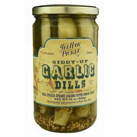Dill Pickles Spears Loaded With Fresh Garlic (Pack of 32)