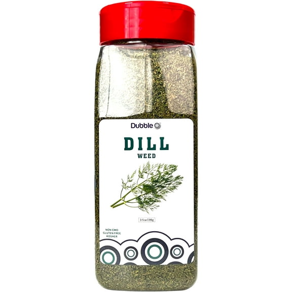 Dill Weed - 3 oz. Non GMO, Kosher, Halal, and Gluten Free Dubble O Brand