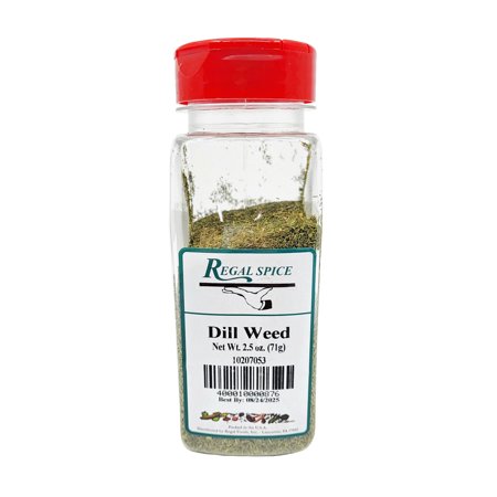 Regal Dill Weed Spice - Chopped Dill Herb - 2.5 oz Container