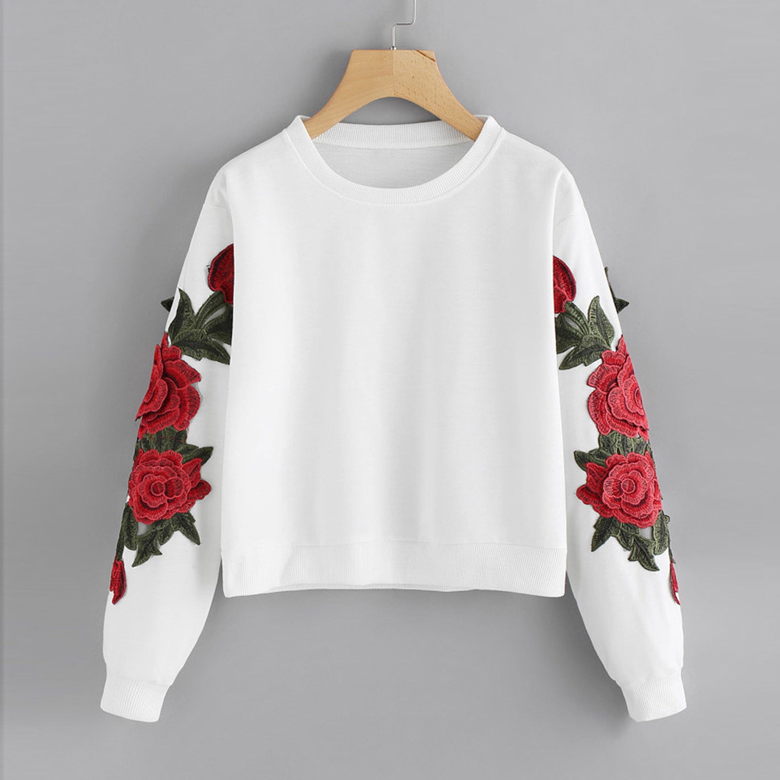 Dillar Fall Clothes for Women 2022 Women Long Sleeve Rose