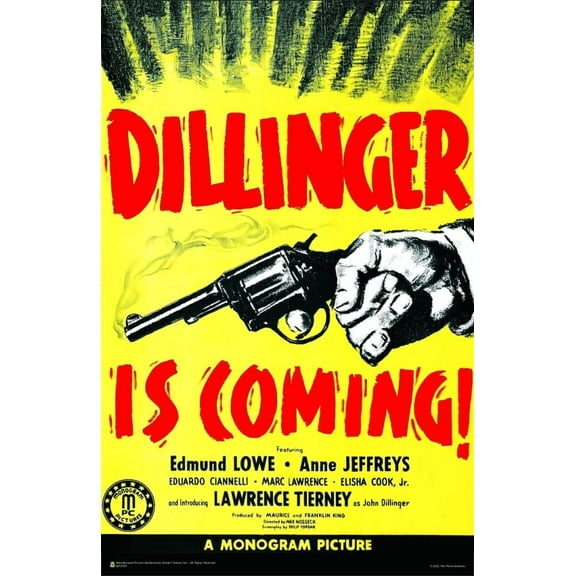 Dillinger Is Coming Mini Poster 11" x 17"