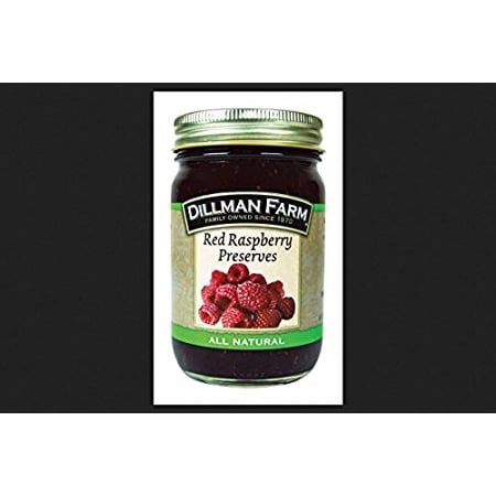 Dillman Farm All Natural Red Raspberry Preserves 16 oz Jar