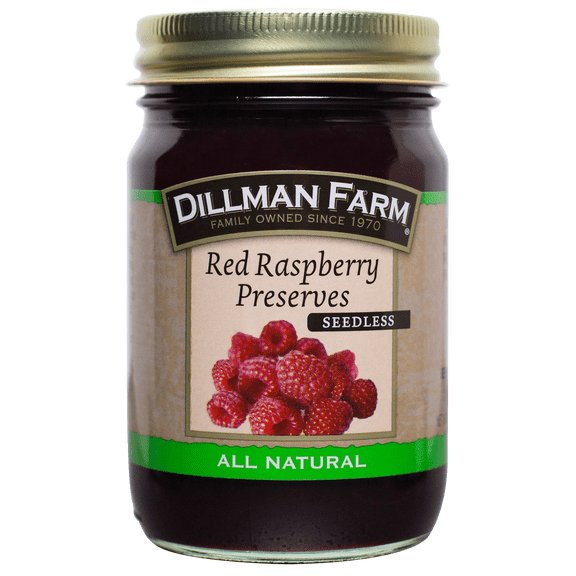 Dillman Farm Seedless Red Raspberry Preserves - Pack of 6