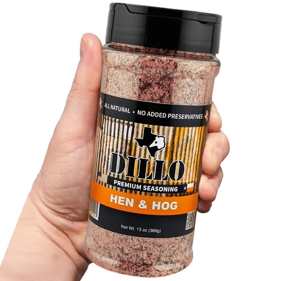 Dillo Premium Hen & Hog Dry Rub Seasoning 13oz - From the makers of Laure Tactical Dillo Dust