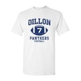 thumbnail image 1 of Dillon 7 Football Retro Sports Novelty DT Adult T-Shirt Tee, 1 of 2
