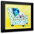 thumbnail image 1 of Dillon, Carol 12x12 Black Modern Framed Museum Art Print Titled - Bulldog on Polka Dots, 1 of 5