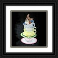 thumbnail image 1 of Dillon, Carol 20x20 Black Ornate Wood Framed with Double Matting Museum Art Print Titled - Chihuahua Teacups, 1 of 4