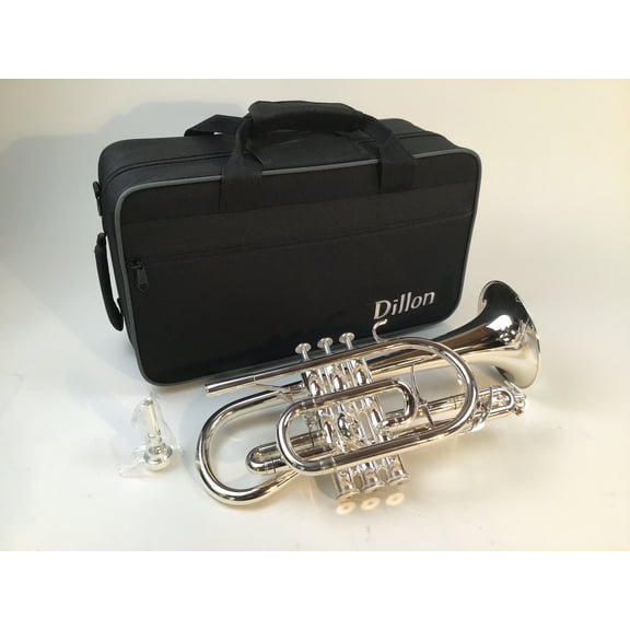 Dillon Music Bb Cornet Silver Plate