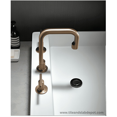 thumbnail image 1 of Dillusso Adia Bathroom Brass Lavatory Faucet 3-hole Widespread Sink Bathroom Accessories, 1 of 2