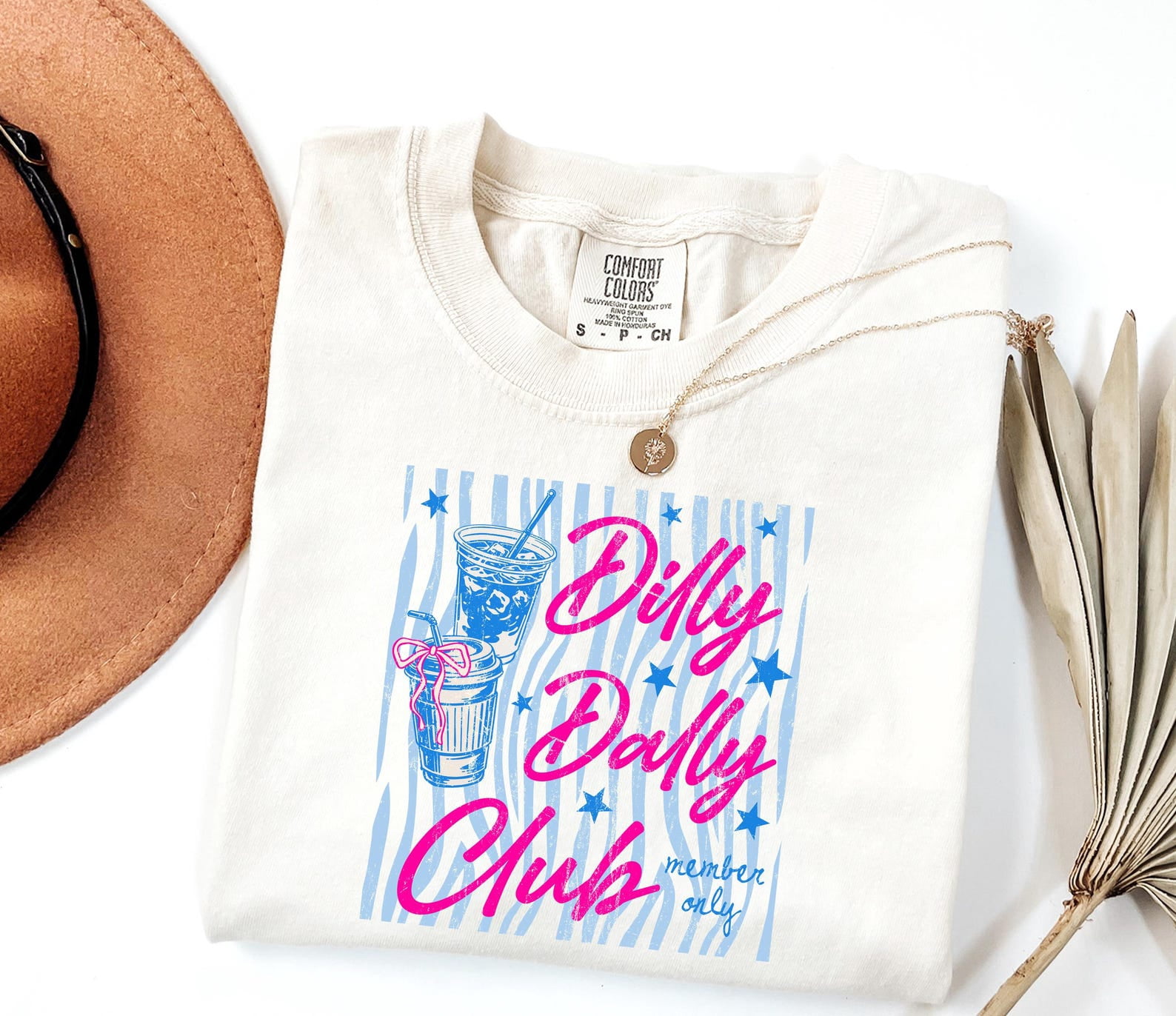 Dilly Dally Club Shirt, Retro Bright Striped T-shirt, Preppy Aesthetic ...