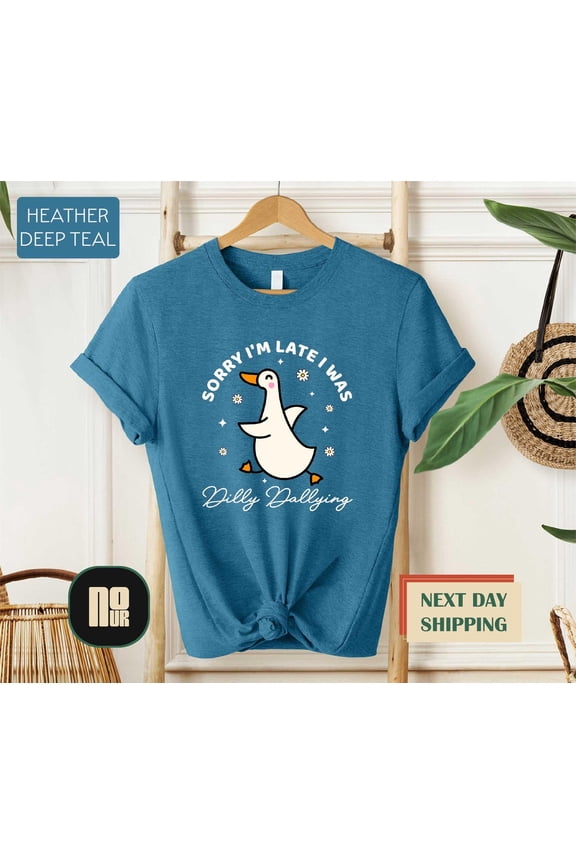 Dilly Dallying Goose Shirt, Goose T-Shirt, Ous Animal Sweater, Cute Graphic Hoodie, Aesthetic Goose Tee, For Friends TSHIRT All Size S-5XL