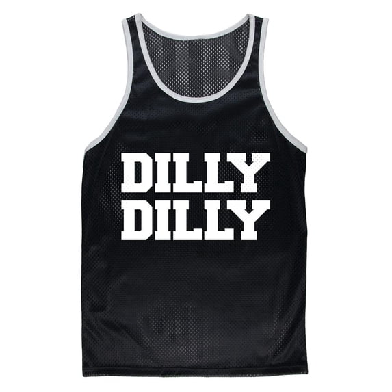 Dilly Dilly Adult Mesh Jersey Black-White LG
