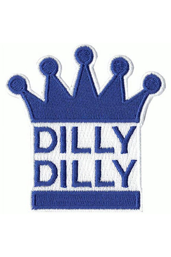 Dilly Dilly Beer Commercial Blue Crown Logo Embroidered Iron on Patch