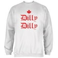 thumbnail image 1 of Dilly Dilly Canada Day Flag Maple Leaf Mens Sweatshirt White MD, 1 of 1