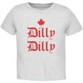 thumbnail image 1 of Dilly Dilly Canada Day Flag Maple Leaf Toddler T Shirt White 3T, 1 of 1