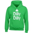 thumbnail image 1 of Dilly Dilly Clover Printed St. Patrick's Day Hoodie Irish Party Green Sweatshirt Small, 1 of 2