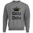 thumbnail image 1 of Dilly Dilly Crown Olde English Mens Destroyed Sweatshirt Heather SM, 1 of 1