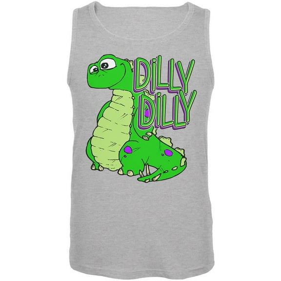 Dilly Dilly Dino Mens Tank Top Heather MD