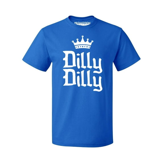 Dilly Dilly Funny Beer Commercial Viral Men's T-shirt, L, Royal