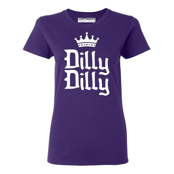 Dilly Dilly Funny Beer Commercial Viral Women's T-shirt, XL, Purple